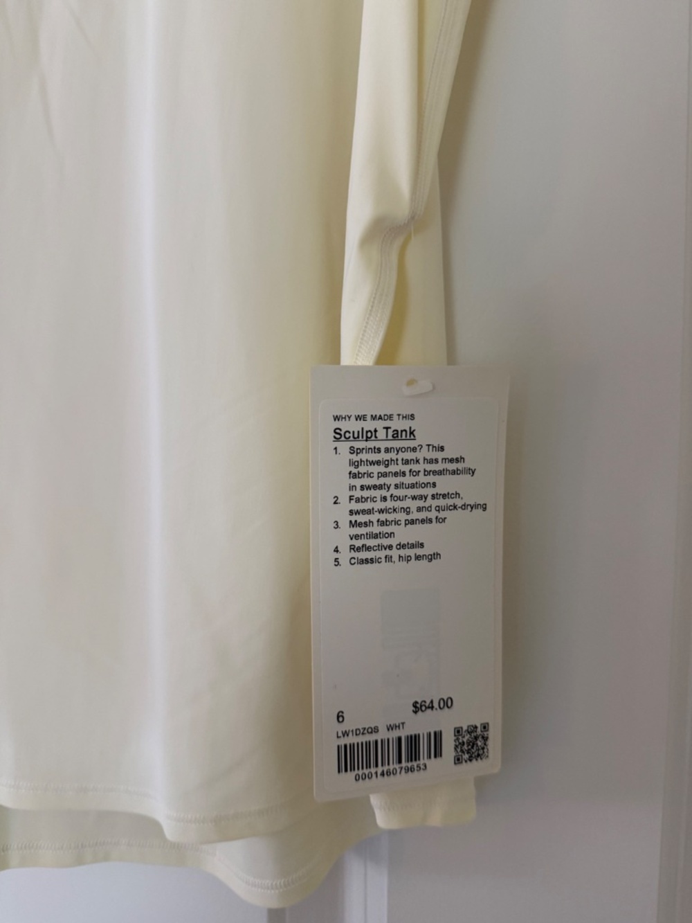 Lululemon Sculpt Tank NWT - Size 6 - Picture 2 of 4